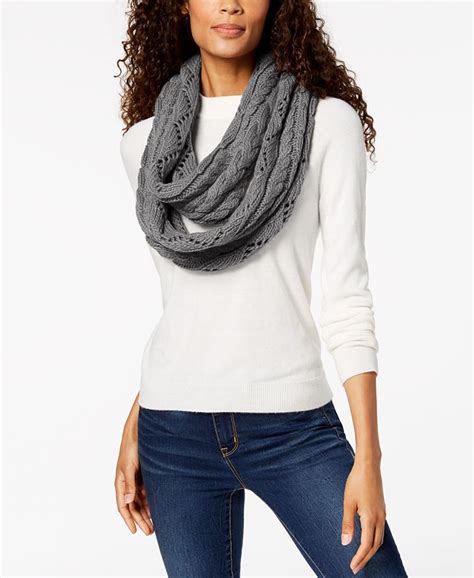 macys michael michael kors pointelle cable-knit scarf|MICHAEL Michael Kors Pointelle Cable.